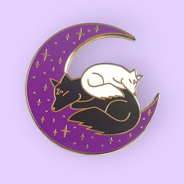 Let "Sleeping" Divine Dogs Lie Enamel Pin